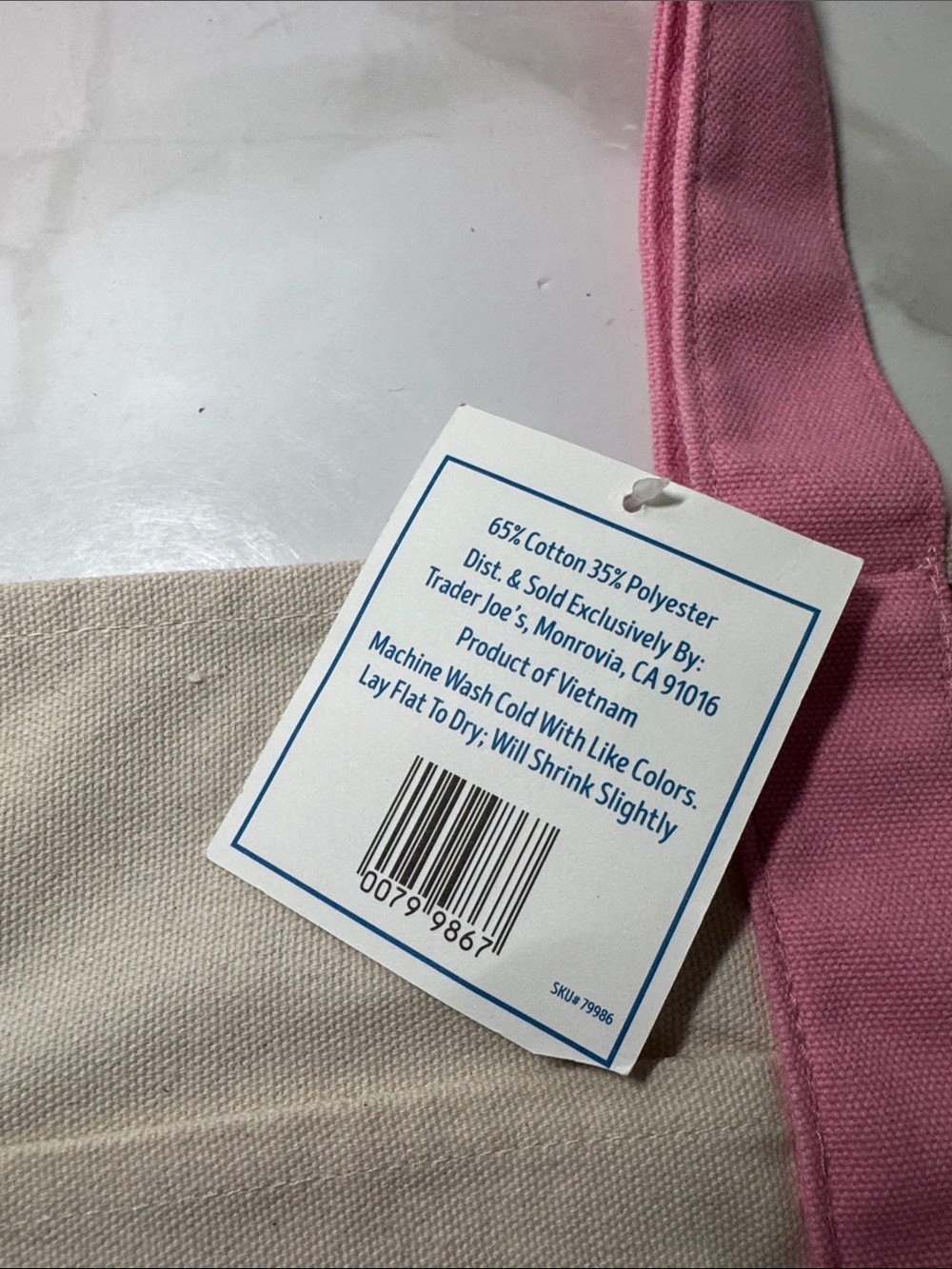 Custom Trader Joe Mini Tote - Pink, Hello Kitty, NWT - Picture 6 of 17